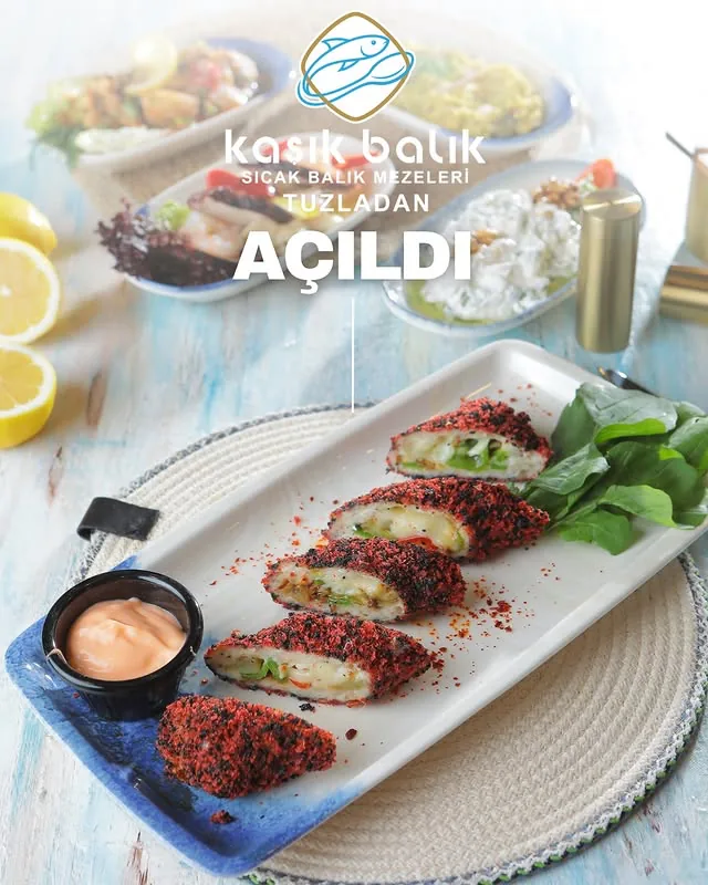 Tuzladan sıcak balık mezesi